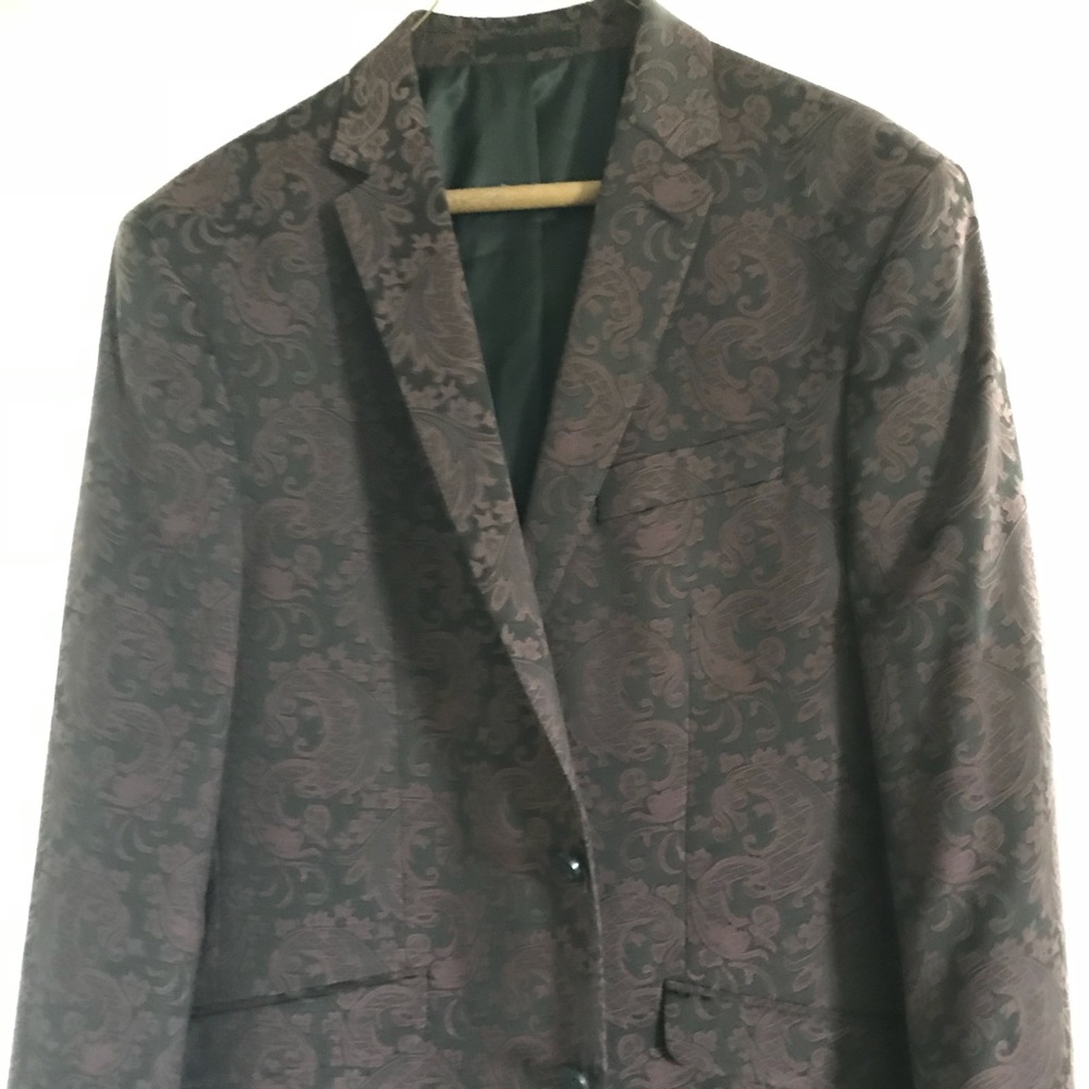 Kenneth Cole Slim-Fit Paisley Dinner Jacket